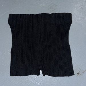 Zara black ribbed mini shorts - size xs/s